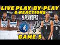 Minnesota Timberwolves vs San Antonio Spurs Game 5 | Live Play-By-Play & Reactions
