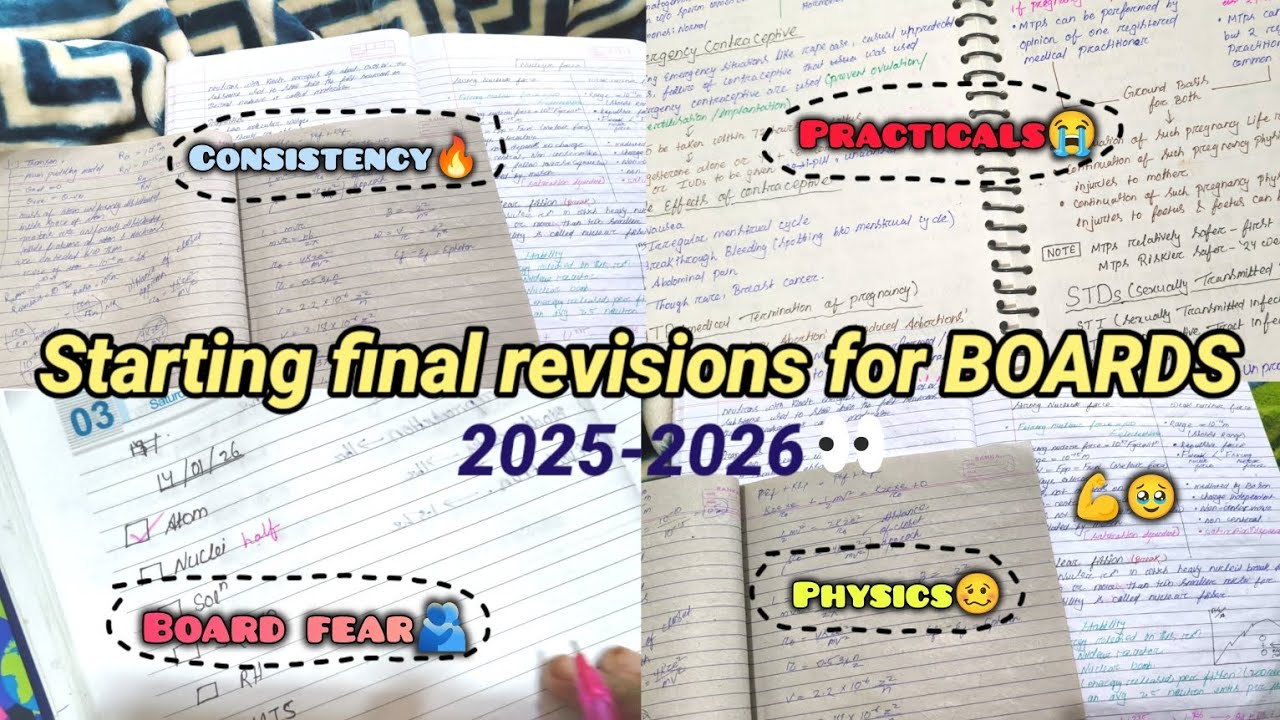 Starting final revisions for BOARDS🔥 | preboards end practicals Start✅ | CBSE 12th grader 
