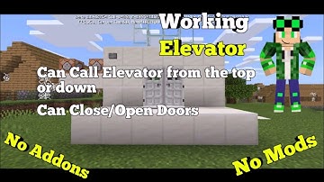 How to make an working elevator in minecraft no mods no addons