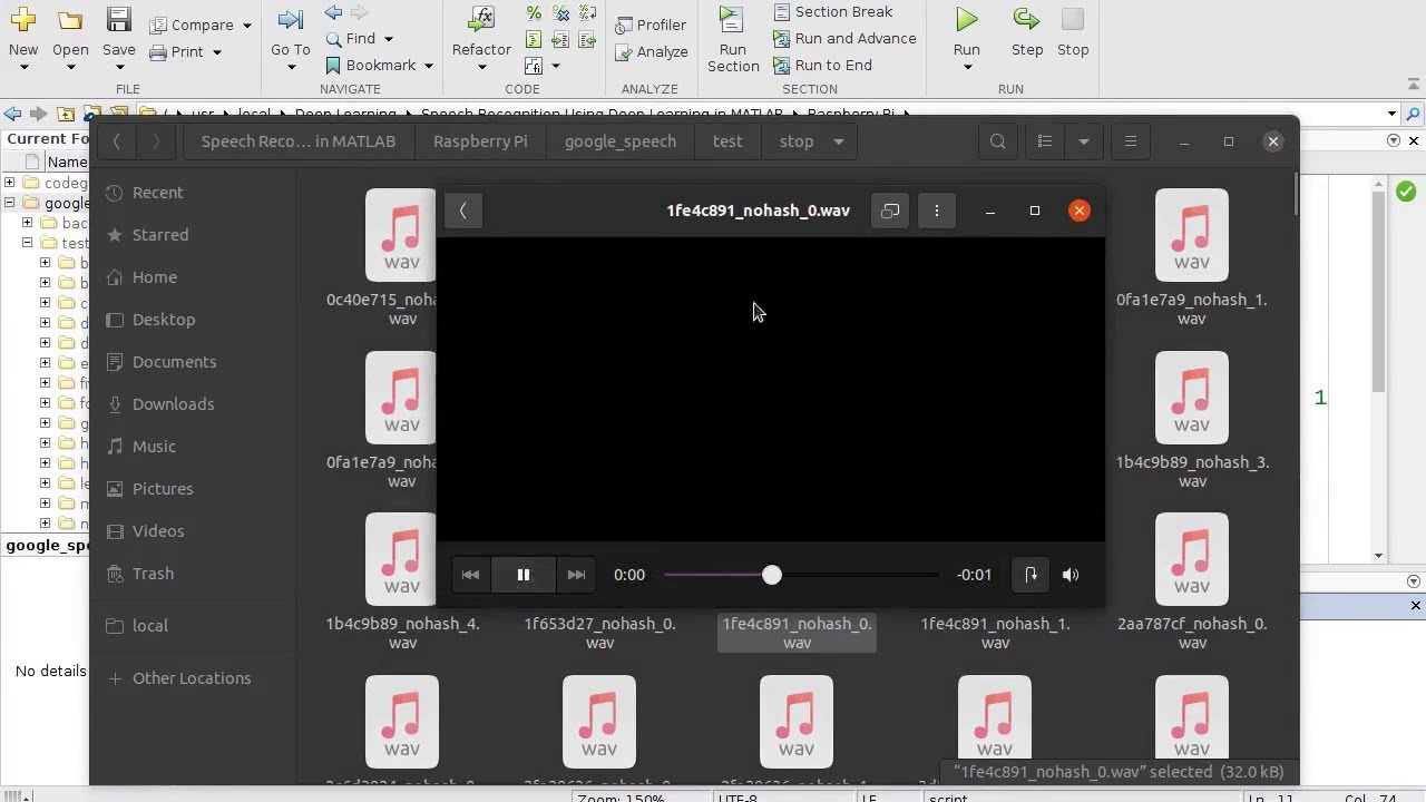 Speech command recognition using Deep learning and Raspberry Pi in MATLAB