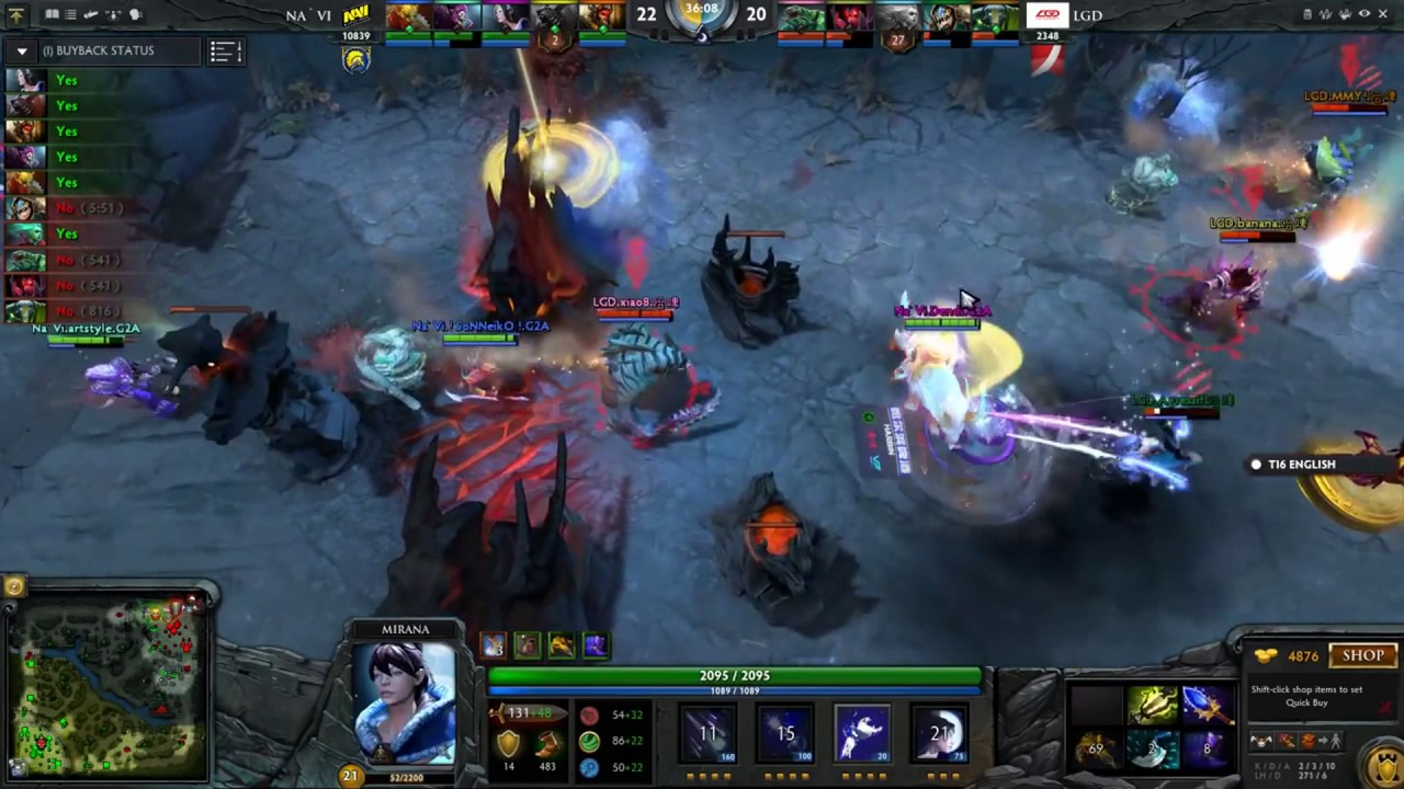 LGD Gaming vs Natus Vincere Game 1 Best Of 2 - TI 6 Dota 2 GROUP STAGE A