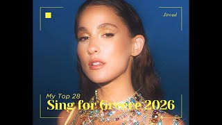 Sing for Greece 2026 - My Top 28