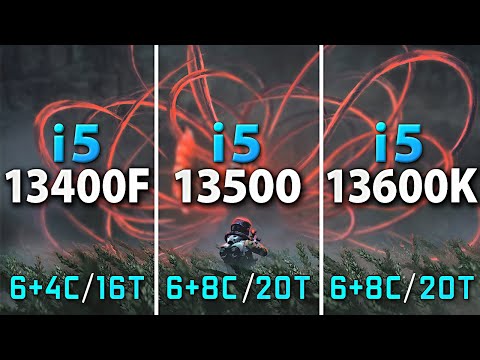 Intel i5-13400F vs i5-13500 vs i5-13600K // Test in 10 Games