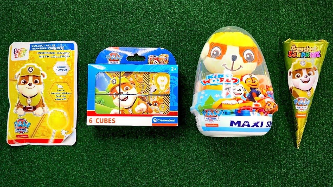 💛 Funny PAW PATROL Candy ASMR | Satisfying MAXI Surprise Snack Egg Sweets & Toys opening 