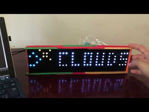 WS2812 ESP8266 weather station