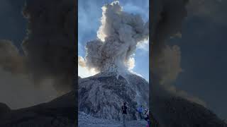Massive Ash Clouds Form During Volcanic Eruption