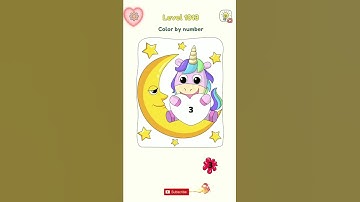 DOP 3 Level 1013 Color By Number #DOP #Gameplay #Shorts
