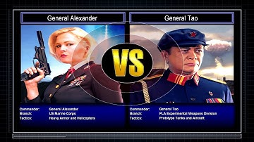 C&C General The End of Days Mod General Alexander VS General Tao Hard Mode #2