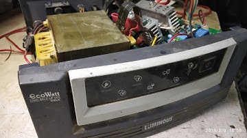 How to working Luminous eco watt charging and change over section first time on YouTube