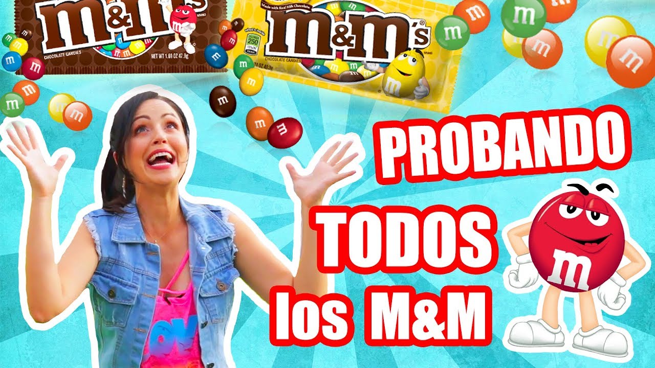 PROBANDO TODOS LOS M&M's DEL MUNDO! 13 Sabores 1300 Chocolates! TASTING SandraCiresArt