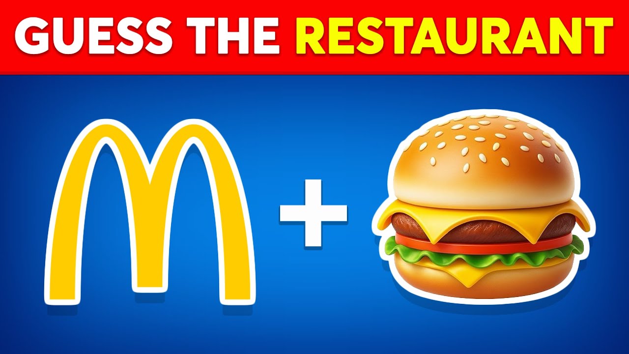 Угадайте название ресторана быстрого питания и название еды по эмодзи? 🍔🍟 Лучшая викторина с эмодзи