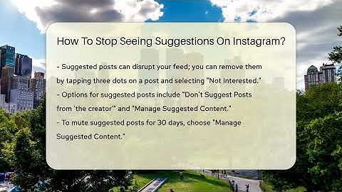 How To Stop Seeing Suggestions On Instagram? - Everyday-Networking