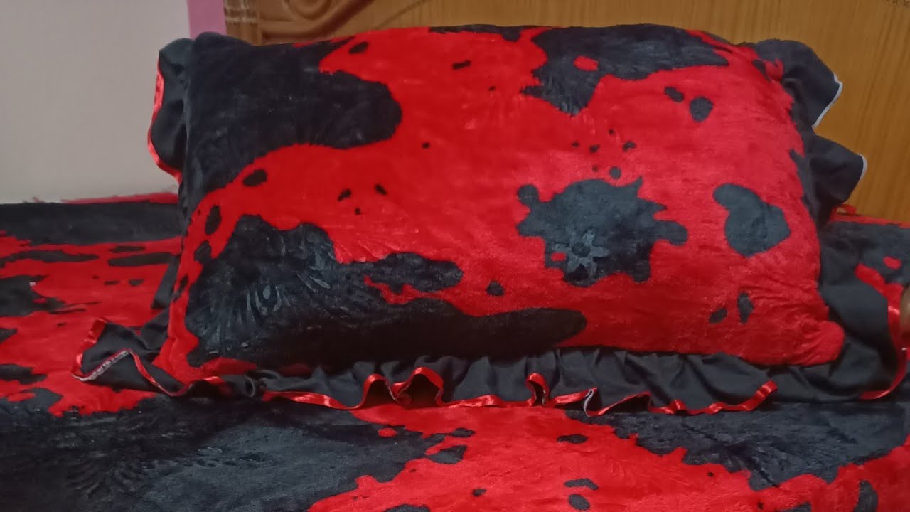 قص✂️مخدات دفاية سرير وخدادية بكرانيش شتاء☃️2022☃️