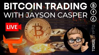 📈 BITCOIN TRADING LIVE! NY Session Open. Crypto TA with Jayson Casper! ⚠️