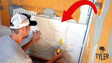 Every Step you Need to Install Large Format Tiles on a new Walk in Shower Wall! Tile walls 101