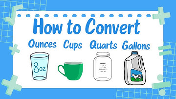 How to Convert Ounces to Cups - Pints to Cups - Quarts to Gallons