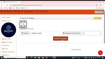 How to create subject on the CBT exam software