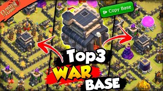 Top 3 TH9 War Base Layout With Link | Th9 Best Defence Base Copy Link (Clash Of Clans)