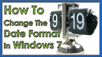 How To Change The Format Of Your Date In Windows 7