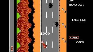 Road Fighter [NES] Level 2 végigjátszás (longplay)