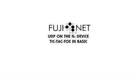 #FujiNet - TIC-TAC-TOE UDP with the N: Device and BASIC