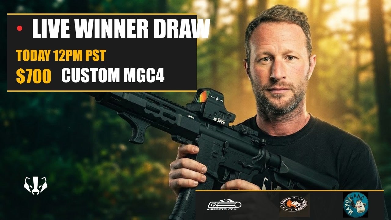 $700 Lancer Tactical MGC4 GIVEAWAY — LIVE Winner Draw!!! Last Chance to Enter! #airsoft