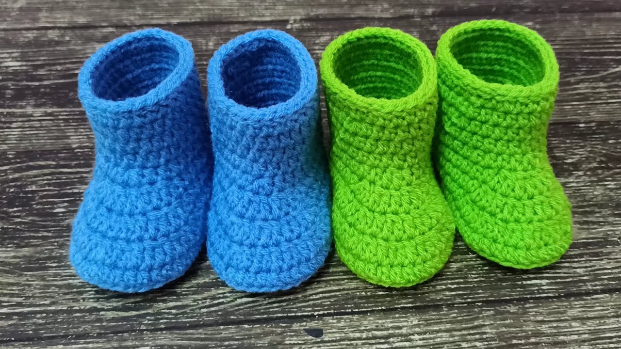 How to Crochet baby booties/shoes.tutorial step by step for beginners