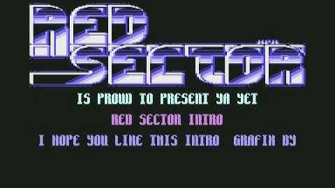 Red Sector C64 Intro by Hitmen 1992