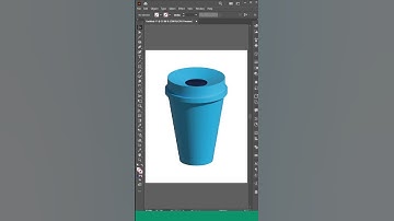 How to 3D Revolve Effect illustrator (Cup) #shorts