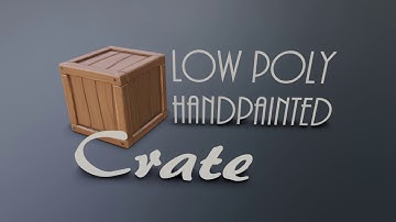 Low Poly Stylized Crate - Blender 2.8 - Timelapse