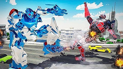 US Police Horse Robot Transformation: Robot Car 3D - Level 2