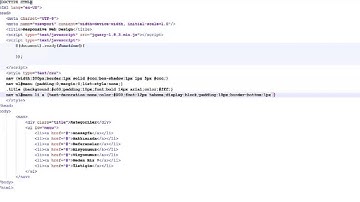 CSS ile Animasyonlu Menü Yapımı