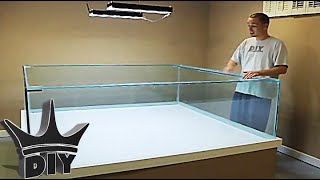 HOW TO: Build A Large Aquarium 4/6 If you liked this video, you will LOVE my book: http://thekingofdiy.com follow me on facebook: http://facebook.com/uarujoey PART 1 =