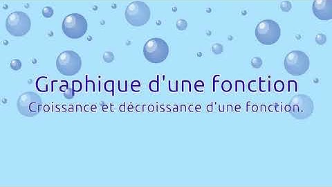 Croissance et décroissance d