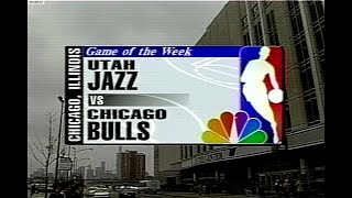 Jazz Bulls January 1998 Nba On Nbc