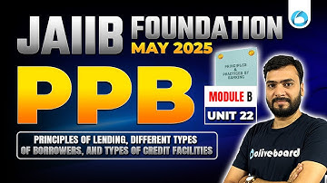 JAIIB May 2025 PPB Module B Unit 22 | Principles of Lending, Different Types of Borrowers | Himanshu