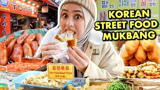 KOREAN STREET FOOD MUKBANG! 🔥 DI PASAR NAMDAEMUN SEOUL 😱 TTEOKBOKKI, HOTTEOK, DLL! 🥵