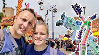 Heftige Kirmes Fahrgeschäfte in den USA!  | San Diego County Fair 2023 | USA Tour 2023 #09