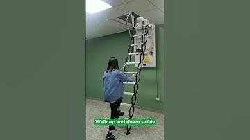 How to operate an electric motorized automatic attic loft ladder