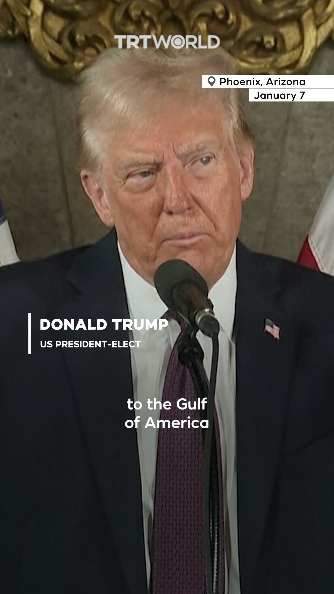 Trump announces plan to rename Gulf of Mexico to Gulf of America