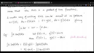 242.4.2: Substitution method for integration, integration by-parts