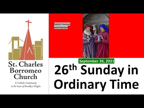 Community Mass - 26th Sunday in Ordinary Time