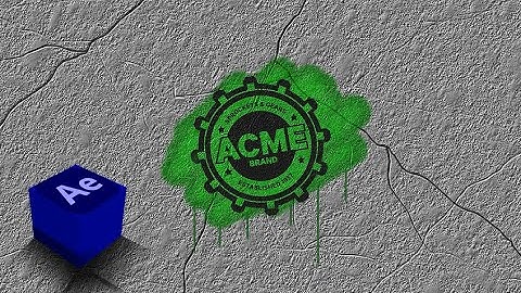 Logo Animation - After Effects Tutorial - Beginners - Spray Paint Graffiti Logo Reveal - No Plugins!