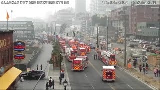 [Traffic Cam & Scanner] Pier collapse response on Seattle waterfront