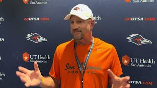 UTSA Head Coach Jeff Traylor Post Practice Interview 10.8.25