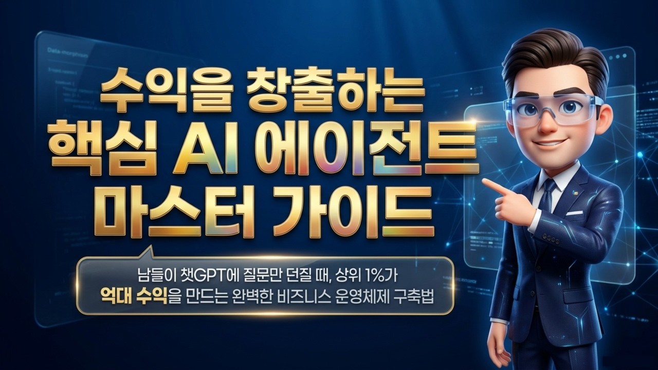 상위 1퍼센트의 AI 에이전트 수익화 비결 | 수익을 창출하는 핵심 AI 에이전트 마스터 가이드