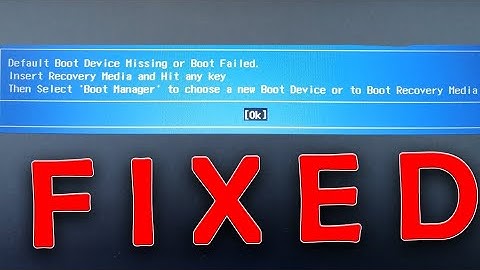 How To Fix Checking Media Error And Default Boot Device Missing In Tamil!