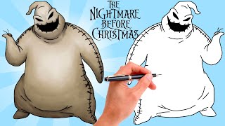 How To Draw OOGIE BOOGIE From THE NIGHTMARE BEFORE CHRISTMAS | SUPER EASY DRAWING
