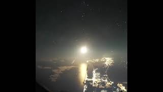SpaceX Falcon 9 Rocket launch seen from a plane at night - FORTH News