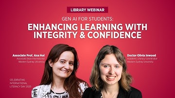 Webinar: Gen AI for Students – Enhancing Learning with Integrity & Confidence